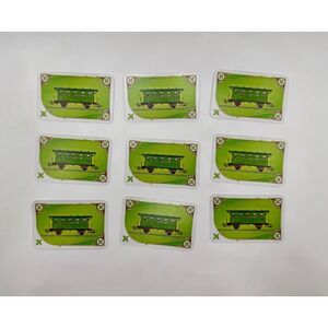 Days of Wonder Ticket to Ride Replacement Cards 9pc Green Train Car Passenger